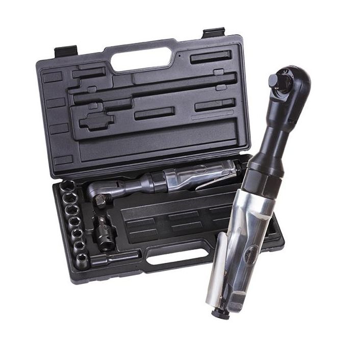 AeroTEC 201354 Chiave a cricchetto pneumatica 1-2'' Coppia massima 68 Nm Velocita' a vuoto 160 giri-min Pressione operativa 6,3 bar Peso 1,2 Kg Materiale Cromo colore Cromo