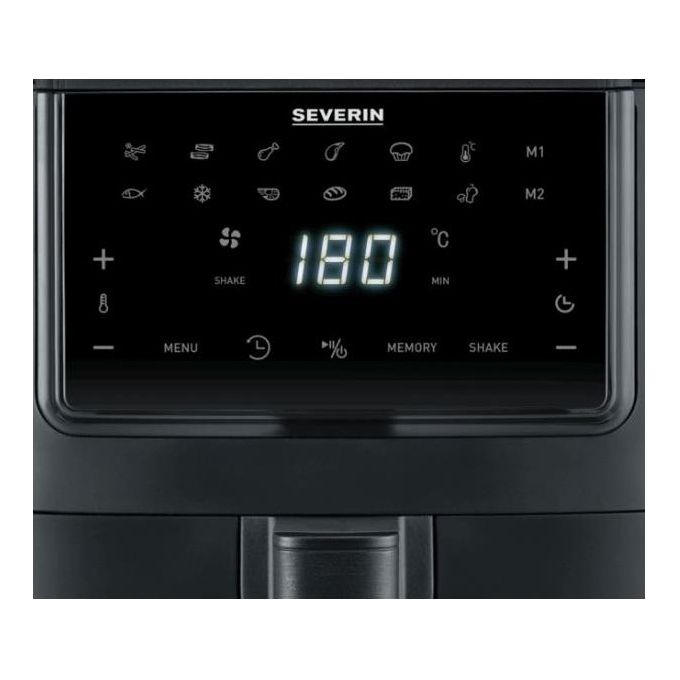 Severin 2462 Friggitrice ad aria 7 L 1700 W 11 programmi Display touch colore Nero