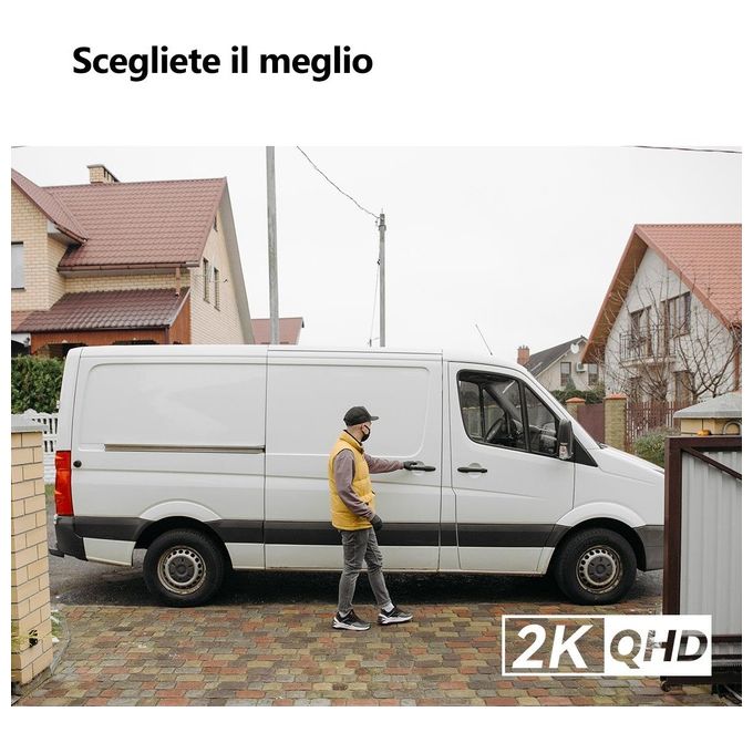 Imou IPC-S7CP-5M0WE Cruiser 2C Telecamera IP PTZ Esterna 5MP 2K Wi-Fi 6 IP66 Visione Notturna Colori Sirena 110dB colore Bianco