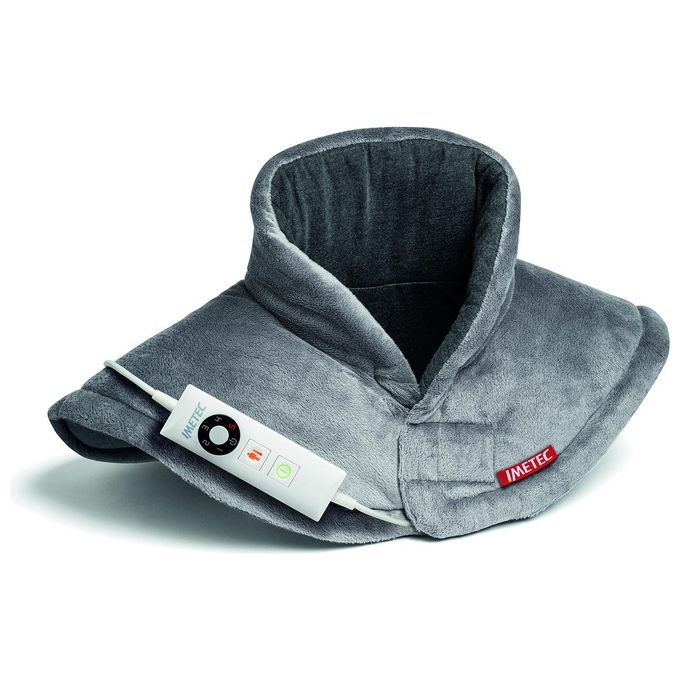 Imetec 16787 Intellisense Cervical Termoforo Cervicale e Spalle 110W 5 temperature riscaldamento rapido lavabile colore Grigio