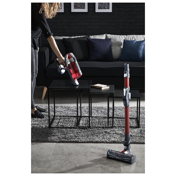 Rowenta RH9879 X-Force Flex 11.60 Animal Care Aspirapolvere a Bastone Senza Fili 130 AW 45 min 0,9 L 82 dB colore Rosso Grigio