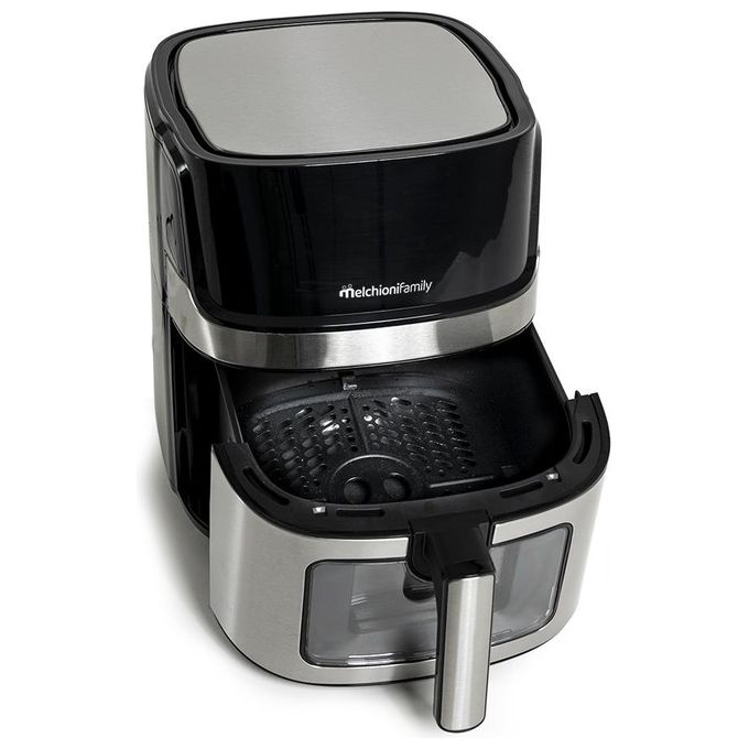 Melchioni 118340033 Friggitrice ad aria 6,5 L 1600 W Wifi Alexa Google colore Nero