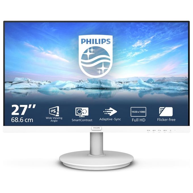 PHILIPS PHILIPS 271V8AW-00 V-LINE Monitor 27'' LED IPS Full HD 1920x1080 4 ms HDMI VGA Altoparlanti Integrati colore Bianco