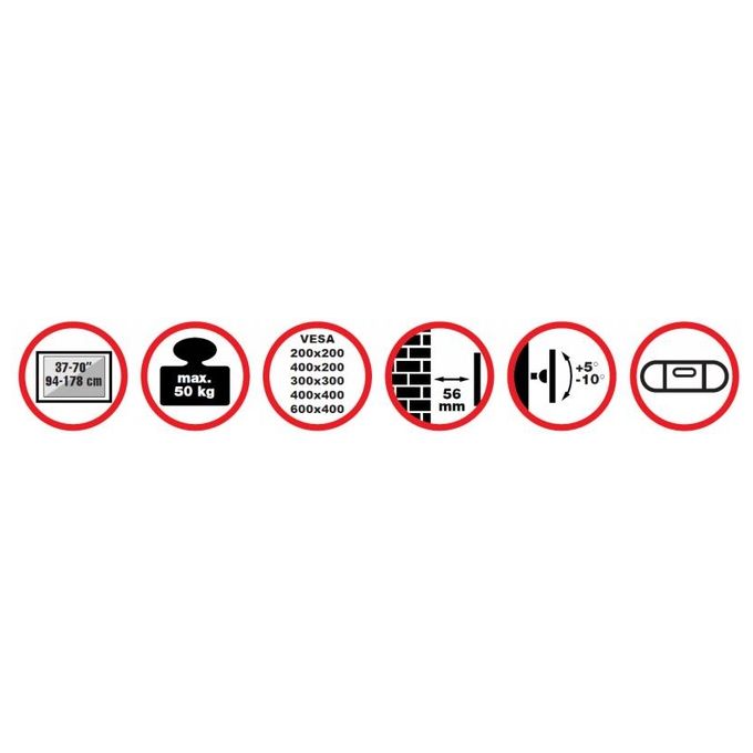 Reflecta Plano Flat Supporto per Tv Fino a 70