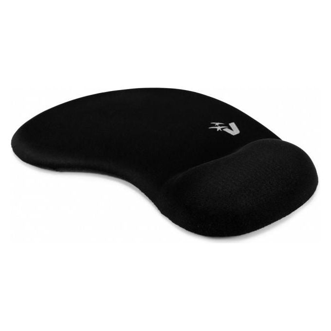 VulTech MP-02N Tappetino per Mouse con Gel Ergonomico Nero