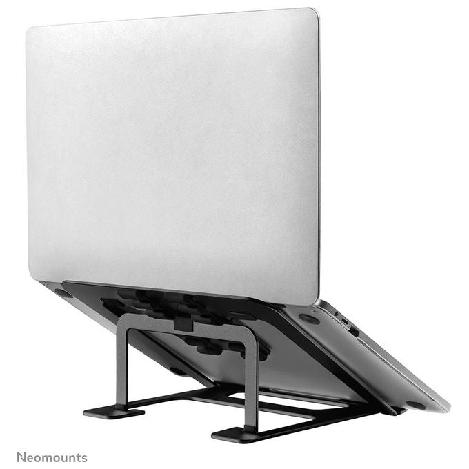 Neomounts NSLS085BLACK Supporto per laptop 10-17 pollici 6 posizioni regolabili in altezza alluminio colore Nero