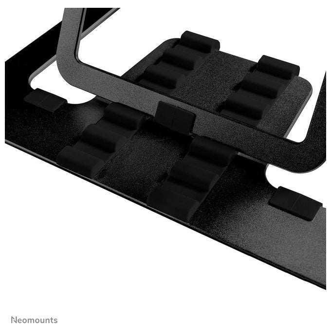 Neomounts NSLS085BLACK Supporto per laptop 10-17 pollici 6 posizioni regolabili in altezza alluminio colore Nero