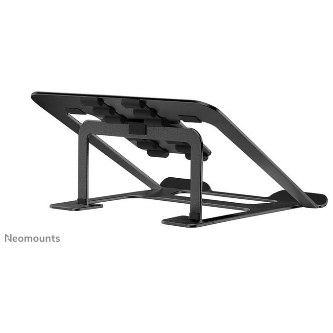 Neomounts NSLS085BLACK Supporto per laptop 10-17 pollici 6 posizioni regolabili in altezza alluminio colore Nero
