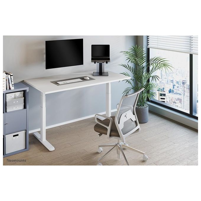 Neomounts NSLS200 Ergonomic Stand Supporto per Laptop Regolabile in Altezza con 7 Posizioni e Profondita' Regolabile colore Argento