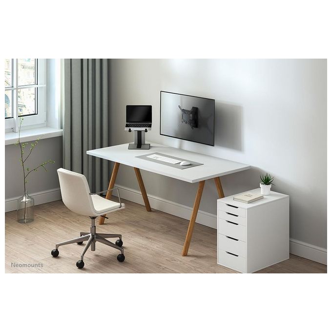 Neomounts NSLS200 Ergonomic Stand Supporto per Laptop Regolabile in Altezza con 7 Posizioni e Profondita' Regolabile colore Argento