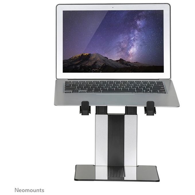 Neomounts NSLS200 Ergonomic Stand Supporto per Laptop Regolabile in Altezza con 7 Posizioni e Profondita' Regolabile colore Argento