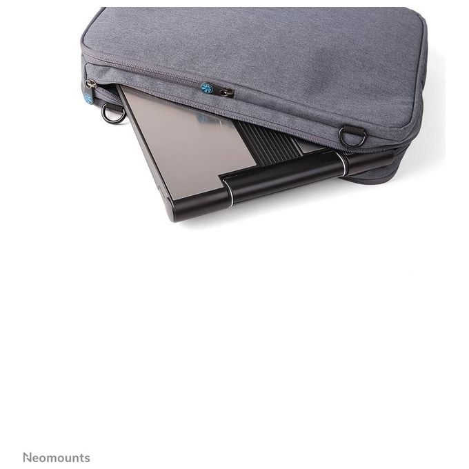 Neomounts NSLS200 Ergonomic Stand Supporto per Laptop Regolabile in Altezza con 7 Posizioni e Profondita' Regolabile colore Argento