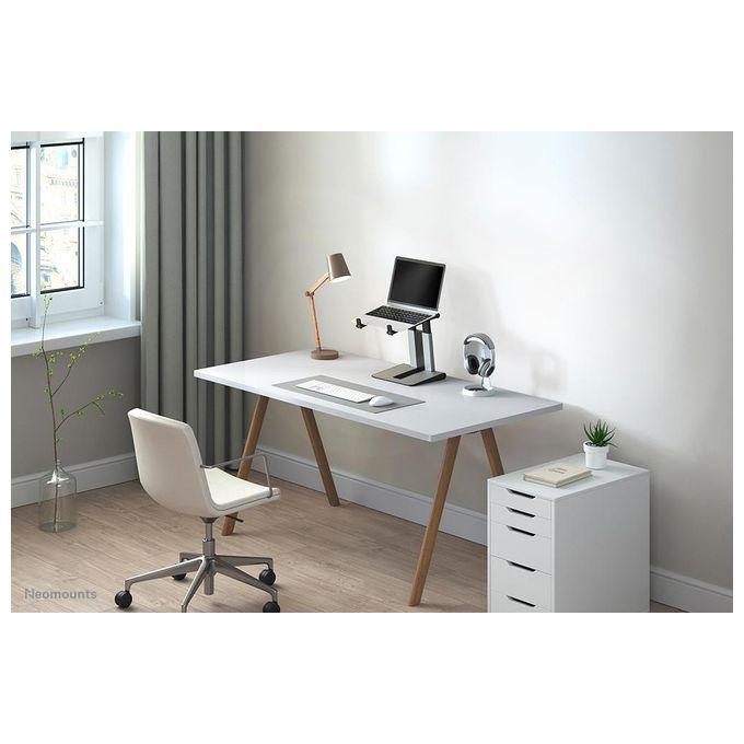 Neomounts NSLS200 Ergonomic Stand Supporto per Laptop Regolabile in Altezza con 7 Posizioni e Profondita' Regolabile colore Argento