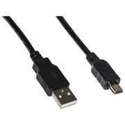 Link cavo usb 2.0 mini b 5 poli per ricarica o trasmissione dati in rame mt.1,8