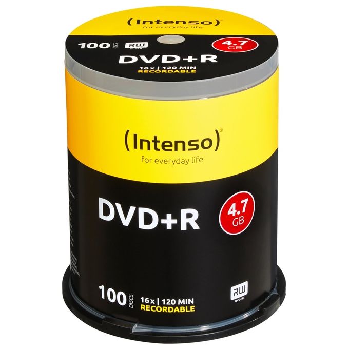 Intenso Dvd+r 4,7gb 100pcs Cake Box 16x