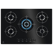 Electrolux EGG75372K Serie 600 Piano cottura gas 75 cm 5 fuochi Gas on Glass StepPower comandi frontali colore Nero