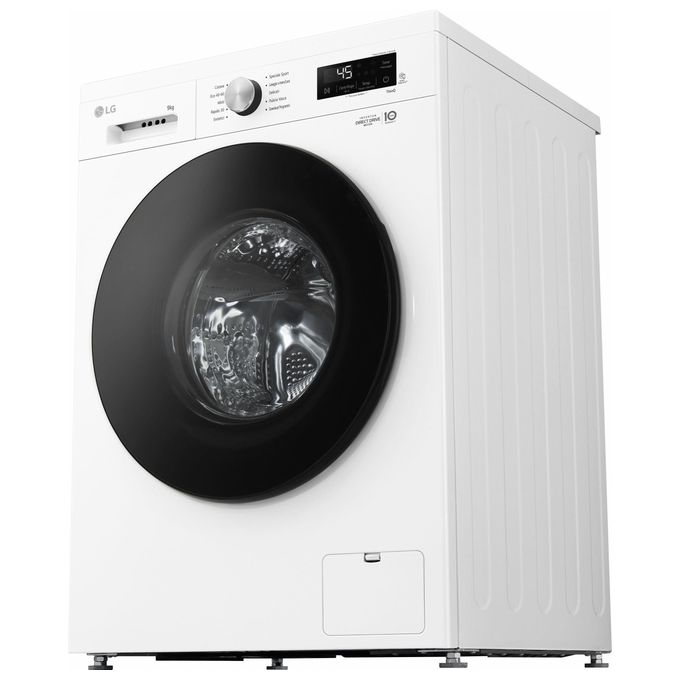 LG F4NX1009NWB Serie X1 - Lavatrice a carica frontale 9 kg, 1400 rpm, Classe A, 6 Motion Direct Drive, Allergy Care, Wi-Fi, (85x60x55 cm), Bianco