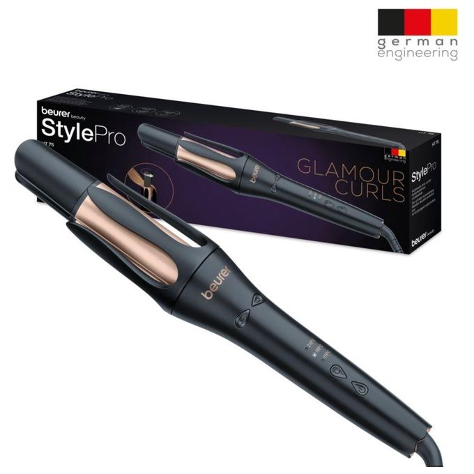 Beurer 10194 Arricciacapelli HT 75 con Regolazione Temperatura 3 Livelli e Rivestimento in Ceramica colore Rosa Rose Gold