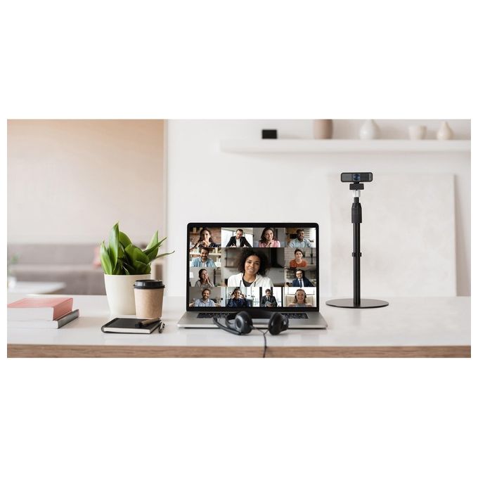 Kensington K87651WW Supporto telescopico per scrivania A1010 regolabile da 30 a 48 cm con base antiscivolo e gestione cavi colore Nero
