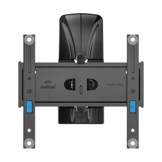 Meliconi 480989 Slimstyle Plus 200 SDR Supporto TV da Parete con Braccio 26'' 45'' VESA 200x200 Portata 25 Kg colore Nero