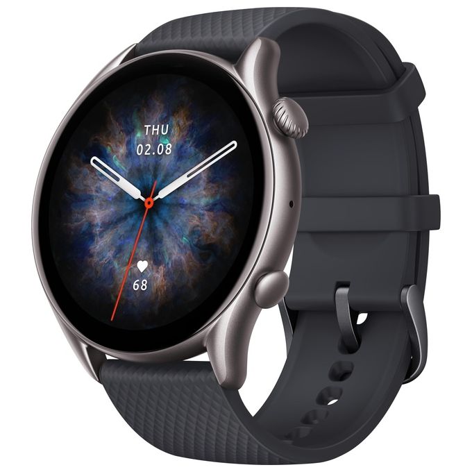 Amazfit GTR 3 Pro Smartwatch AMOLED 1.45'' GPS 5 ATM 12 giorni autonomia Zepp OS colore Nero