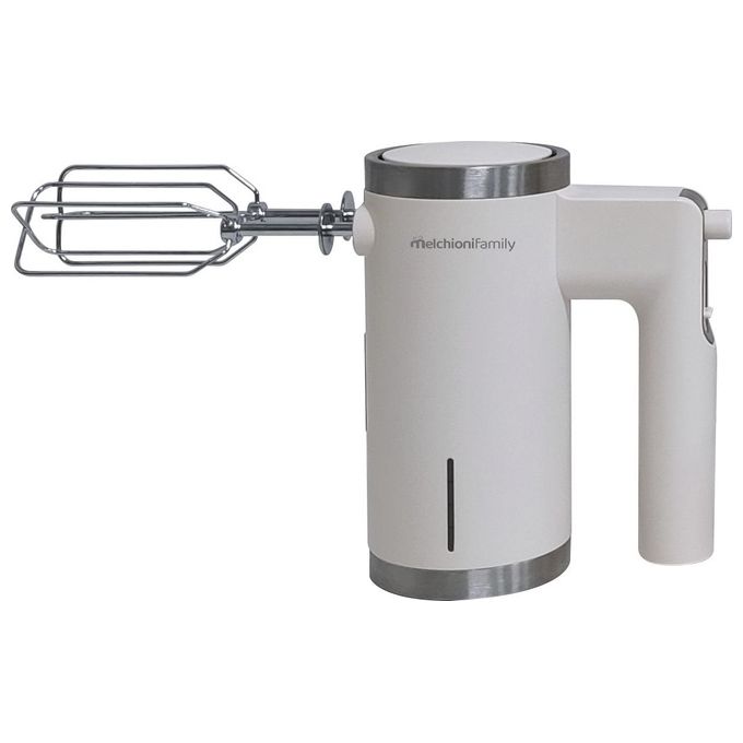 Melchioni 118420040 BIANCA Sbattitore Elettrico Senza Fili 150 W 5 Velocita' Batteria Litio 7,4 V 2000 mAh autonomia 30 min colore Bianco