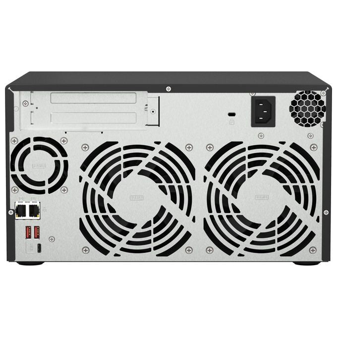 Qnap TS-873A-8G NAS Tower 8 Bay AMD Ryzen Embedded V1500B 4 Core 8GB DDR4 2x 2.5GbE 2x PCIe Gen3 2x M.2 NVMe colore Nero