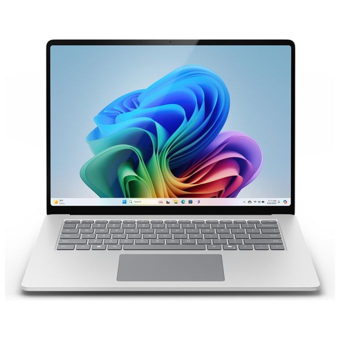 Microsoft ZHG-00010 Surface Laptop 7 Notebook Copilot+ PC 15'' Touch Snapdragon X Elite 16GB RAM 256GB SSD Windows 11 Home colore Platino