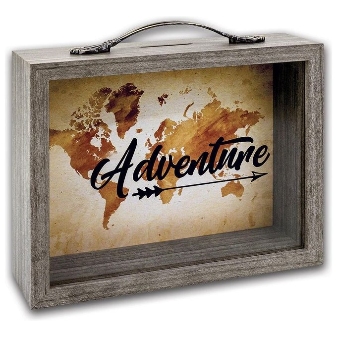 Zep Vida 6,5x21cm Wood-Glass Savings Box