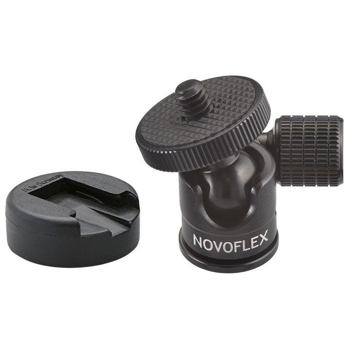 Novoflex Attacco Sferico Piccolo con Slitta Flash