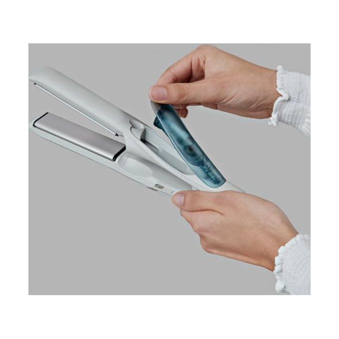 Remington S9001 HydraLuxe Pro Piastra per Capelli a Vapore 5 temperature fino a 230°C riscaldamento 15s spegnimento automatico colore Bianco