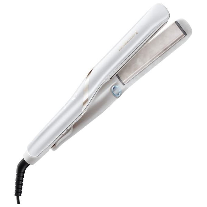 Remington S9001 HydraLuxe Pro Piastra per Capelli a Vapore 5 temperature fino a 230°C riscaldamento 15s spegnimento automatico colore Bianco