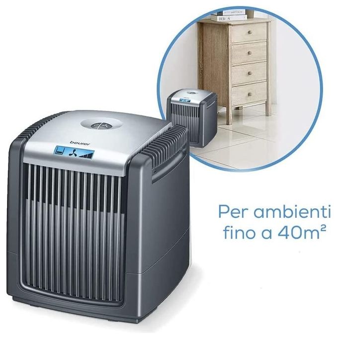 Beurer 66048 LW 230 Purificatore d'aria per ambienti fino a 40 m² Rumorosita' 15 dB colore Nero