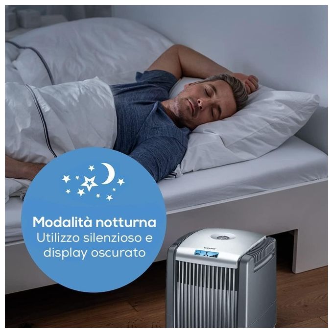 Beurer 66048 LW 230 Purificatore d'aria per ambienti fino a 40 m² Rumorosita' 15 dB colore Nero