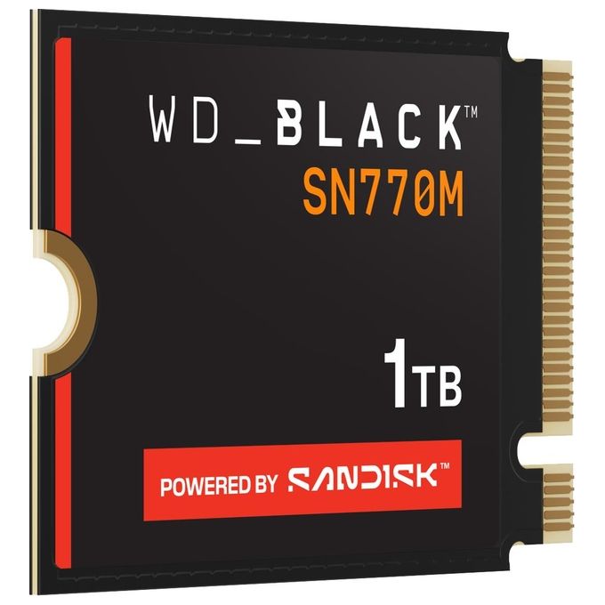 Western Digital WDS100T3X0G WD_BLACK SN770M SSD M.2 1 TB PCI Express 4.0 NVMe TLC 3D NAND colore Nero