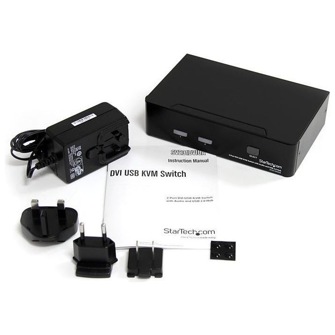StarTech.com Switch Kvm Dvi Usb 2 PorteCon Audio E Hub Usb 20