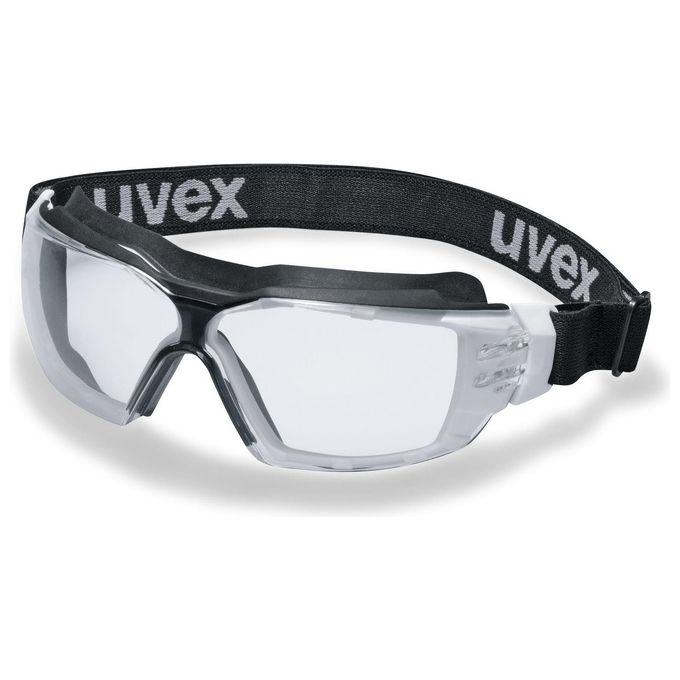 Uvex Occhiali a Mascherina Pheos Cx2 Sonic Bianco-Nero