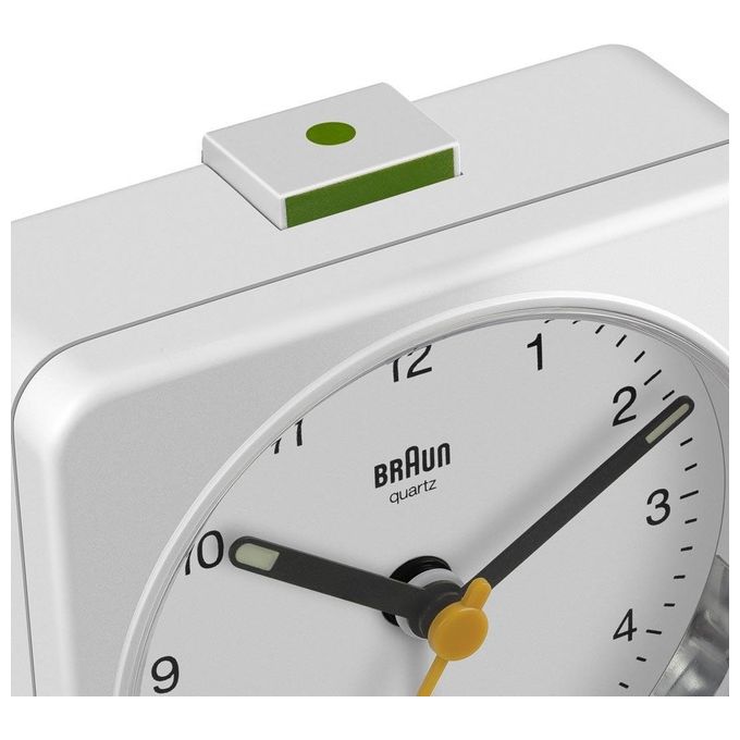 Braun BC 03 W Sveglia al Quarzo Analogica Bianco