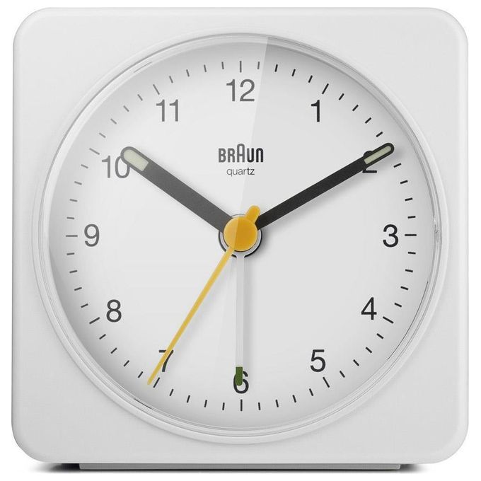 Braun BC 03 W Sveglia al Quarzo Analogica Bianco