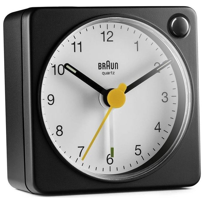 Braun BC 02 XBW Sveglia al Quarzo Bianco-Nero con Funzione Luce