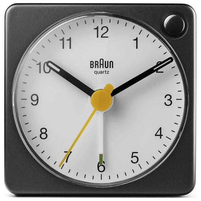 Braun BC 02 XBW Sveglia al Quarzo Bianco-Nero con Funzione Luce