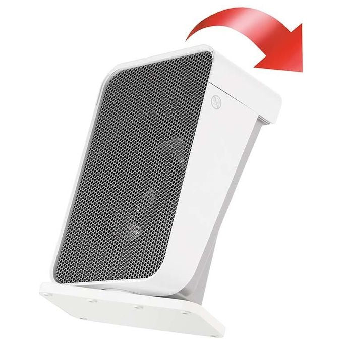 Unold 86450 Termoventilatore da Pavimento 2000 W con Oscillazione 70° Termostato Regolabile Spegnimento Automatico IP21 colore Bianco Grigio