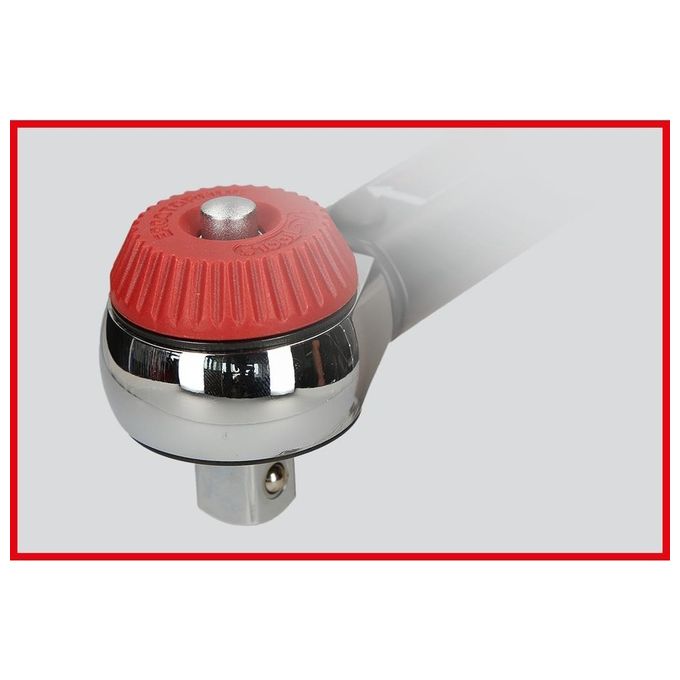 KS Tools Chiave Dinamometrica con Testa a Cricco a Quadro Scorrevole ErgotorquePrecision 60-320Nm 1-2