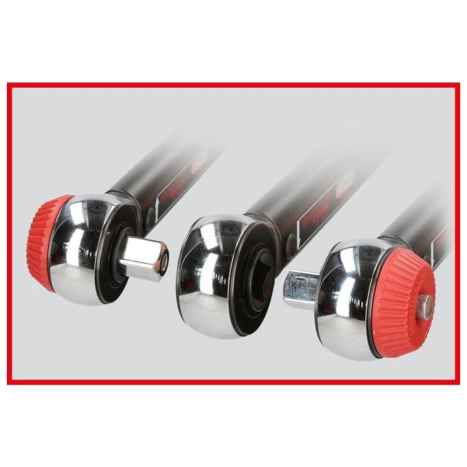 KS Tools Chiave Dinamometrica con Testa a Cricco a Quadro Scorrevole ErgotorquePrecision 60-320Nm 1-2