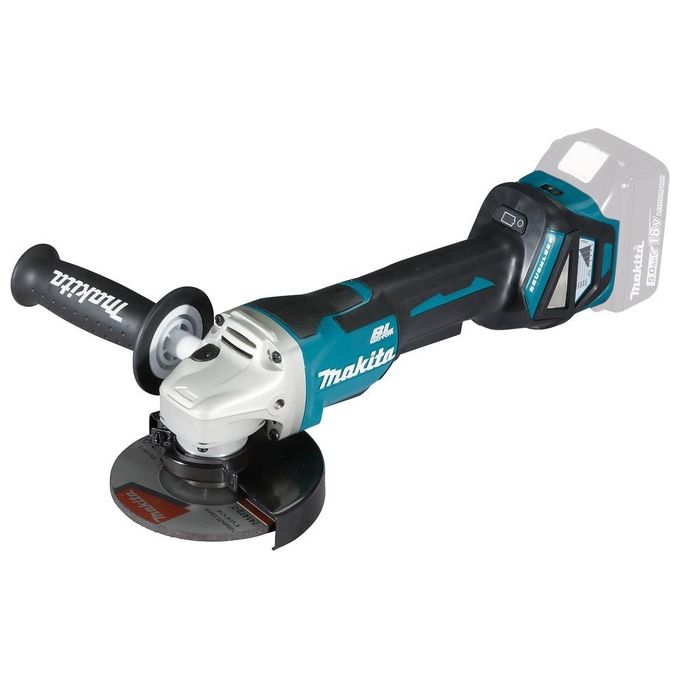 Makita DGA515Z Smerigliatrice angolare 125 mm 3000-8500 rpm Batteria Brushless colore Nero Blu