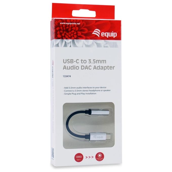 Conceptronic Adattatore da Usb-C a Jack 3.5mm