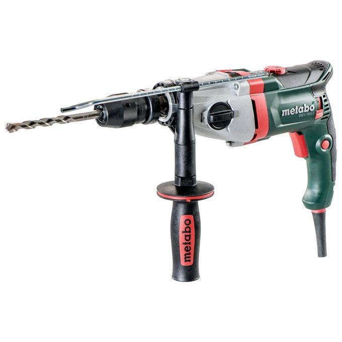 Metabo SBEV 1300-2 Trapano a Percussione Elettronico 1300W 2 Marce Mandrino Autoserrante 13mm 44Nm 58900 bpm