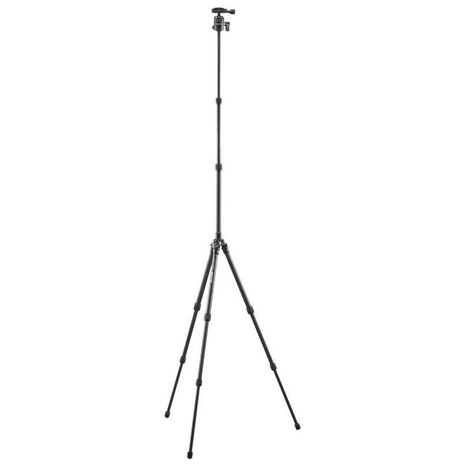 Cullmann CARVAO 816TC Treppiede da Viaggio in Carbonio 8 strati Testa a sfera Arca-Swiss 4 Kg 137 cm colore Nero