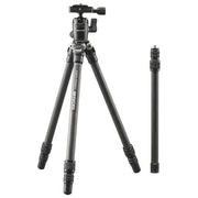 Cullmann CARVAO 816TC Treppiede da Viaggio in Carbonio 8 strati Testa a sfera Arca-Swiss 4 Kg 137 cm colore Nero