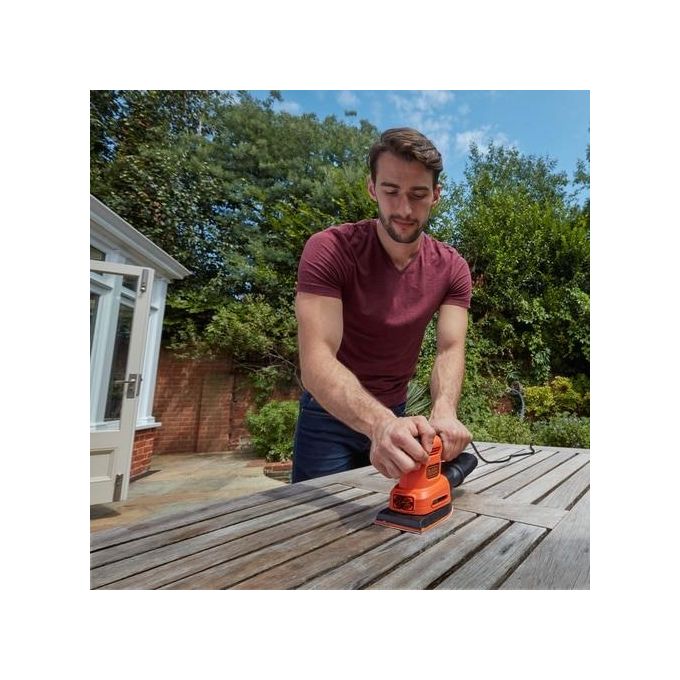 Black+Decker Multilevigatrice 4 in 1 200W con Piastra Dettagli Orbitale e Roto-Orbitale